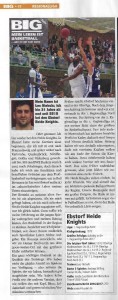Bericht über die Ebstorf Heide Knights in der BIG -Basketball in Deutschland- Ausgabe 11-2017