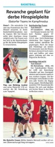 Vorberichte Team Ebstorf Knights vom 25.01.2019